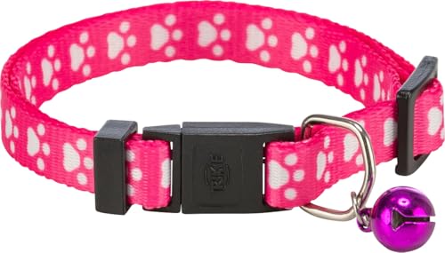 TRIXIE 4202 Katzenhalsband, Nylon, Stufenlos verstellbar, mit Schelle, Farblich Sortiert von TRIXIE