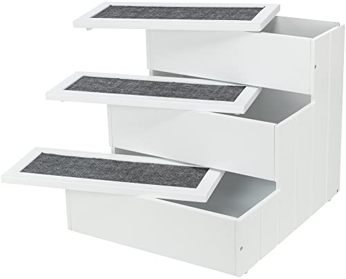 TRIXIE rutschfeste und gelenkschonende Treppe für Hunde und Katzen mit Stauraum durch aufklappbare Stufen TREPPE, MDF, 40 × 38 × 45 cm, WEIß bis zu 50 kg belastbar- 39461 TRIXIE rutschfeste und gelenkschonende Treppe für Hunde und Katzen mit Stauraum durch aufklappbare Stufen TREPPE, MDF, 40 × 38 × 45 cm, WEIß bis zu 50 kg belastbar- 39461 von TRIXIE