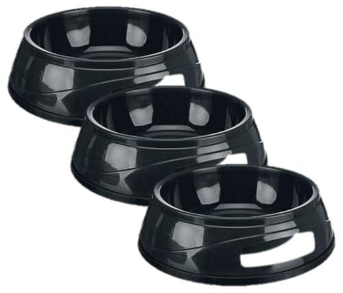 Trixie, Kunststoffnapf, Gummiring 0,5 l/ø 14 cm (Sortiert) (Packung mit 3) von TRIXIE