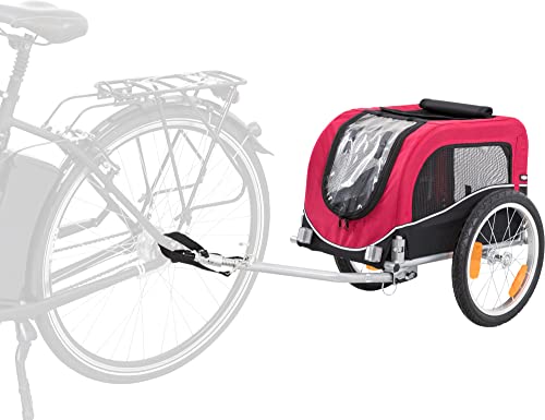 TRIXIE Hundeanhänger für das Fahrrad 36 × 34 × 57 cm bis zu 15 kg – faltbarer Hundefahrradanhänger mit Bremsen – mit Signalwimpel und Anhängerkupplung, 12813 TRIXIE Hundeanhänger für das Fahrrad 36 × 34 × 57 cm bis zu 15 kg – faltbarer Hundefahrradanhänger mit Bremsen – mit Signalwimpel und Anhängerkupplung, 12813 von TRIXIE