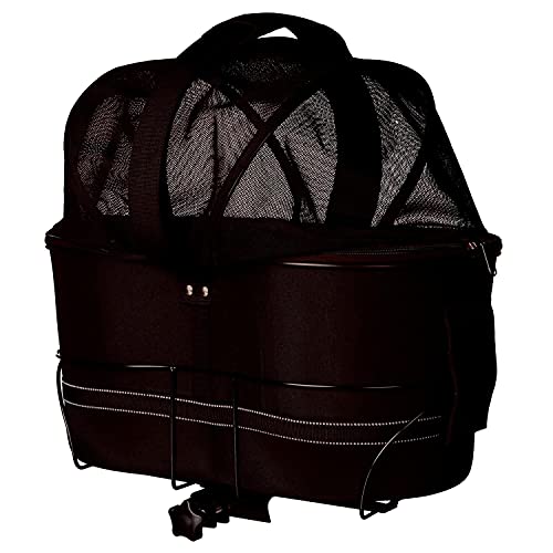 Trixie 13118 Fahrradkorb für breite Gepäckträger, 29 × 42 × 48 cm, schwarz von TRIXIE