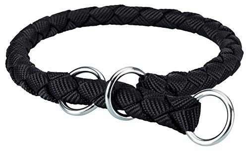 TRIXIE Cavo Zug-Stopp Halsband Größe XS–S: Halsumfang 25–31 cm/ø 12 mm in schwarz - Hundehalsband aus Gurtband für sehr kleine bis kleine Hunde, rund geflochten, 144401 TRIXIE Cavo Zug-Stopp Halsband Größe XS–S: Halsumfang 25–31 cm/ø 12 mm in schwarz - Hundehalsband aus Gurtband für sehr kleine bis kleine Hunde, rund geflochten, 144401 von TRIXIE