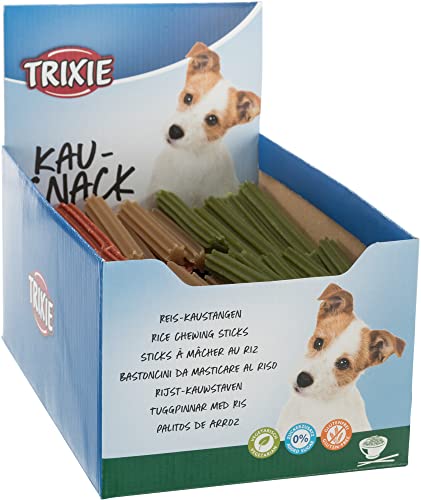 TRIXIE Veggie Hundeleckerli Reis-Kaustange, 150 Stück Vorteilspack 12 cm, 20 G - 31512 von TRIXIE