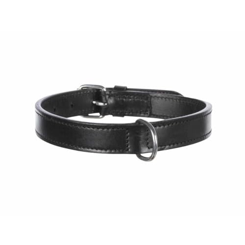 TRIXIE Active Halsband Leder Größe M: Halsumfang 39–46 cm/22 mm in schwarz - stilvolles Lederhalsband für mittelgroße Hunde, genäht und unterfüttert, 18251 TRIXIE Active Halsband Leder Größe M: Halsumfang 39–46 cm/22 mm in schwarz - stilvolles Lederhalsband für mittelgroße Hunde, genäht und unterfüttert, 18251 von TRIXIE