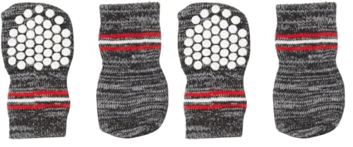 Trixie 19502 Hundesocken, Anti-Rutsch, S–M, 2 St., grau (Packung mit 2) von TRIXIE