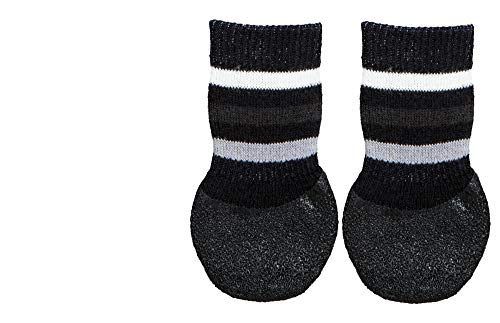 Trixie 19521 Hundesocken, Anti-Rutsch, XS–S, 2 St., schwarz (Packung mit 3) von TRIXIE