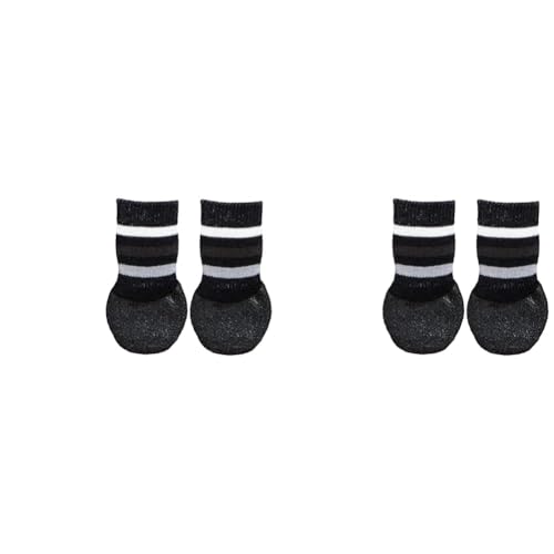 Trixie 19522 Hundesocken, Anti-Rutsch, S–M, 2 St., schwarz (Packung mit 2) von TRIXIE