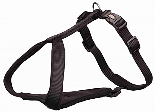 Trixie 1998401 Premium Y-Geschirr, S-M: 45-50 cm/15 mm, schwarz, S Trixie 1998401 Premium Y-Geschirr, S-M: 45-50 cm/15 mm, schwarz, S von TRIXIE