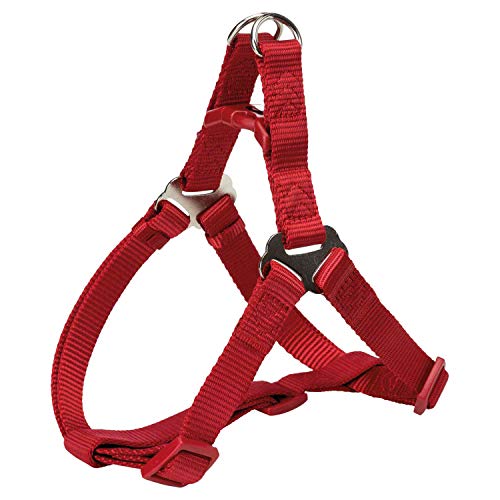 TRIXIE Premium One Touch Geschirr Größe M: Brustumfang 50–65 cm/20 mm in rot - leicht anzulegendes verstellbares Hundegeschirr mit zugentlastender Schnalle für mittelgroße Hunde, 204503 TRIXIE Premium One Touch Geschirr Größe M: Brustumfang 50–65 cm/20 mm in rot - leicht anzulegendes verstellbares Hundegeschirr mit zugentlastender Schnalle für mittelgroße Hunde, 204503 von TRIXIE