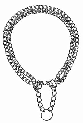 TRIXIE Zug-Stopp-Kettenhalsband Größe L–XL: Halsumfang 55 cm/2,5 mm in silber - stabiles Kettenhalsband 2-reihig für große bis sehr große Hunde, verchromt, leicht zu reinigen, 2245 TRIXIE Zug-Stopp-Kettenhalsband Größe L–XL: Halsumfang 55 cm/2,5 mm in silber - stabiles Kettenhalsband 2-reihig für große bis sehr große Hunde, verchromt, leicht zu reinigen, 2245 von TRIXIE