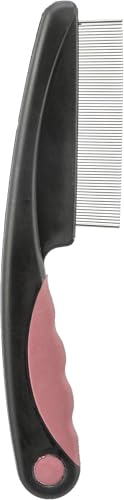 TRIXIE Floh- & Staubkamm - Diagnose von Flöhen und Läusen - gummierter Kunststoffgriff - für Lang- und Kurzhaar - schwarz/altrosa - 15 cm - 23120 TRIXIE Floh- & Staubkamm - Diagnose von Flöhen und Läusen - gummierter Kunststoffgriff - für Lang- und Kurzhaar - schwarz/altrosa - 15 cm - 23120 von TRIXIE