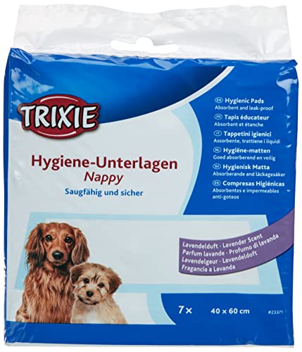 Trixie 23371 Welpen-Unterlage Nappy-Stubenrein mit Lavendelduft, 40 × 60 cm, 7 St. von TRIXIE