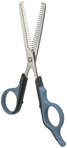 TRIXIE Effilierschere zum Ausdünnen für diverse Felltypen - Edelstahl - gummierter Kunststoffgriff - 16 cm - 2355 von TRIXIE