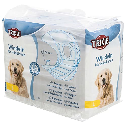Trixie 23635 Windeln für Hündinnen, L: 38–56 cm, 12 St. Trixie 23635 Windeln für Hündinnen, L: 38–56 cm, 12 St. von TRIXIE