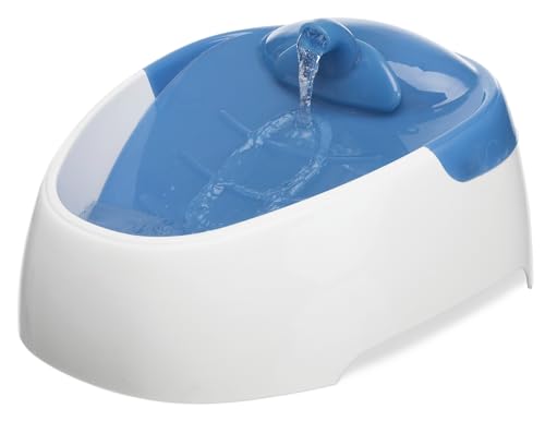 TRIXIE elektronischer Wasserspender "Trinkbrunnen Duo Stream, Kunststoff, 1 l/20 × 12 × 23 cm, weiß/blau" - 24462 von TRIXIE