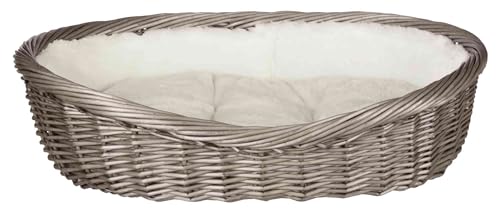 Trixie 28204 Weidenkorb mit Bezug und Kissen, 80 cm, grau Trixie 28204 Weidenkorb mit Bezug und Kissen, 80 cm, grau von TRIXIE