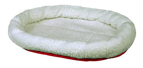 Trixie 28631 Kuschelbett, 47 × 38 cm, wollweiß/rot von TRIXIE