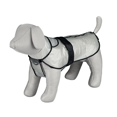TRIXIE Regenmantel Tarbes für Hunde XS transparent – Hunde-Regenjacke mit reflektierenden Elementen für mehr Sicherheit im Dunkeln – bequem & verstellbar - 3000 von TRIXIE