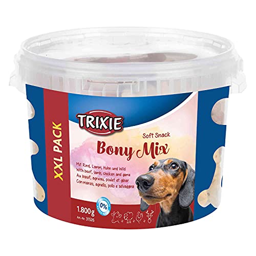 TRIXIE zuckerfreie Lerkerli Box "Soft Snack Bony Mix, XXL Pack, 1.800 g" - 31526 von TRIXIE