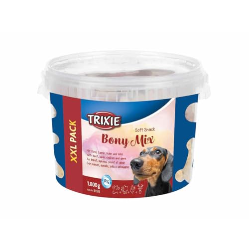 TRIXIE zuckerfreie Lerkerli Box "Soft Snack Bony Mix, XXL Pack, 1.800 g" - 31526 von TRIXIE