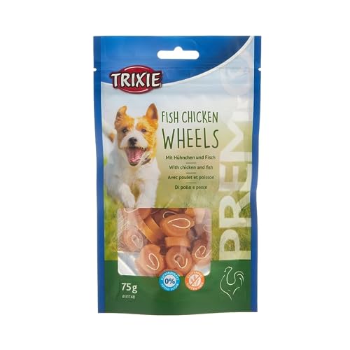 TRIXIE Hundeleckerli PREMIO Hunde-Chicken Wheels 75g - Premium Leckerlis für Hunde glutenfrei - ohne Getreide & Zucker, schmackhafte Belohnung für Training & Zuhause - 31748 TRIXIE Hundeleckerli PREMIO Hunde-Chicken Wheels 75g - Premium Leckerlis für Hunde glutenfrei - ohne Getreide & Zucker, schmackhafte Belohnung für Training & Zuhause - 31748 von TRIXIE