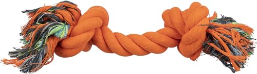 TRIXIE Hunde-Tau, 40 cm, orange, Baumwoll-Polyestergemisch, zum Apportieren und Tauziehen von TRIXIE