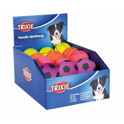 Trixie 3453 Spielbälle, Moosgummi, schwimmt, ø 6 cm, Assorted colors, 1 Stück, (eine zufällige Farbe) Trixie 3453 Spielbälle, Moosgummi, schwimmt, ø 6 cm, Assorted colors, 1 Stück, (eine zufällige Farbe) von TRIXIE