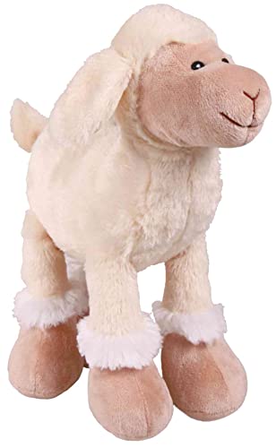 Trixie SOFT WHITE SQUEAKY SHEEP Spielzeughund, 30 cm von TRIXIE