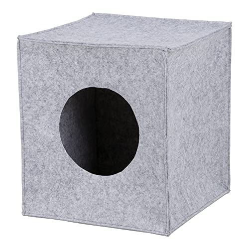 Trixie 36313 Kuschelhöhle Anton für Regal, 33 × 33 × 37 cm, grau von TRIXIE