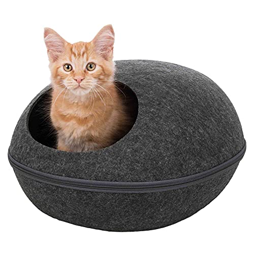 Trixie 36319 Kuschelhöhle Liva, Filz, 40 × 24 × 47 cm, anthrazit, schwarz Trixie 36319 Kuschelhöhle Liva, Filz, 40 × 24 × 47 cm, anthrazit, schwarz von TRIXIE