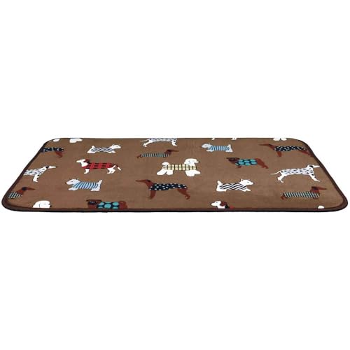 Trixie 37124 Liegematte FunDogs, 90 × 68 cm, braun von TRIXIE