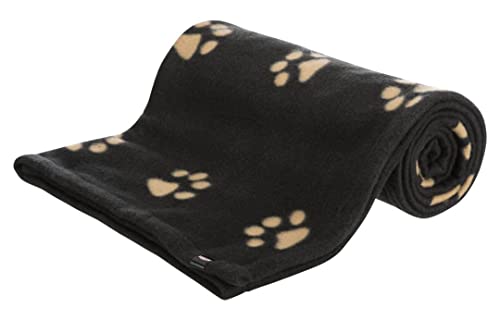 Trixie 37182 Fleecedecke Barney, 150 × 100 cm, schwarz/beige, Large von TRIXIE