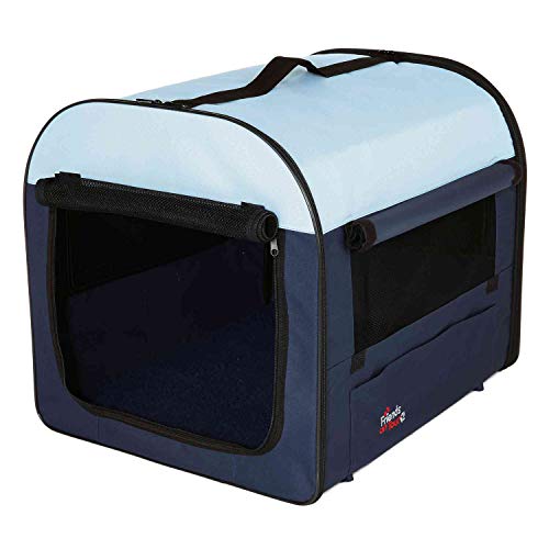 Trixie 39702 Mobile Kennel, XS–S: 40 × 40 × 55 cm, dunkelgrau/hellgrau von TRIXIE