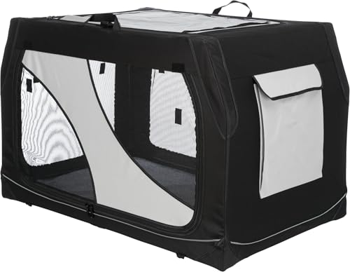 TRIXIE Hundebox Vario, 91x58x61 cm – komfortable Hundebox für kleine bis mittelgroße Hunde – gemütlicher Rückzugsort für deinen Vierbeiner – sicher & hochwertig - 39723 von TRIXIE