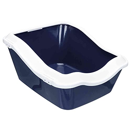 Trixie 40373 Katzentoilette Cleany Cat, mit Rand, 45 × 29 × 54 cm, dunkelblau/weiß Trixie 40373 Katzentoilette Cleany Cat, mit Rand, 45 × 29 × 54 cm, dunkelblau/weiß von TRIXIE