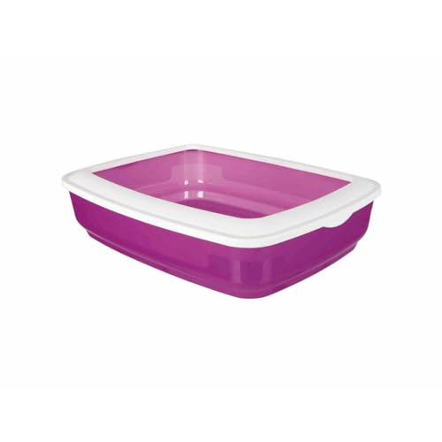 TRIXIE Katzentoilette Brisko mit Rand - 15 Liter Fassungsvermögen - recycelter Kunststoff - 38 x 11 x 50 cm - diverse Farben - zufällige Auswahl - 40394 TRIXIE Katzentoilette Brisko mit Rand - 15 Liter Fassungsvermögen - recycelter Kunststoff - 38 x 11 x 50 cm - diverse Farben - zufällige Auswahl - 40394 von TRIXIE