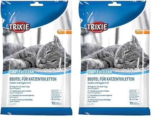 Trixie 4051 Simple'n'Clean Katzentoilettenbeutel, XL, 10 St. (Packung mit 2) von TRIXIE