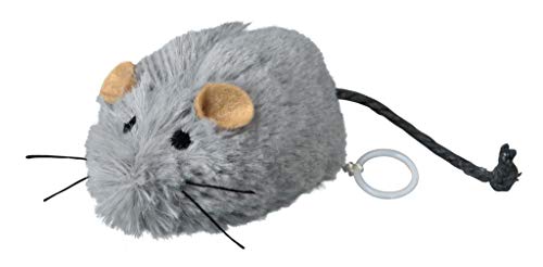 TRIXIE Zappelmaus zum Aufziehen - für Katzen - Plüschfell - spielanregende Katzenminze - grau - 8 cm - 4083 TRIXIE Zappelmaus zum Aufziehen - für Katzen - Plüschfell - spielanregende Katzenminze - grau - 8 cm - 4083 von TRIXIE