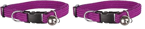 Trixie 4154 Katzenhalsband, elastisch, Nylon, Sortierte Farbe (Packung mit 2) von TRIXIE