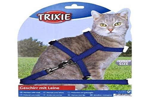 Trixie 4185 Katzengeschirr mit Leine, Nylon, 22–42 cm/10 mm, 1,25 m von TRIXIE