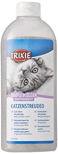 Trixie 42406 Simple'n'Clean Katzenstreudeo, Babypuderduft, 750 g von TRIXIE