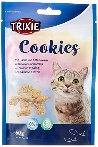 Trixie 42743 Cookies mit Lachs und Catnip, 50 g(1er Pack) von TRIXIE