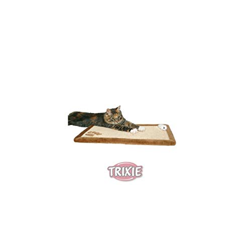 Trixie 4325 Kratzmatte mit Plüschrand, 55 × 35 cm, natur/braun von TRIXIE