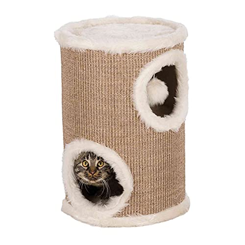 TRIXIE Katzentonne Edoardo 50 cm in taupe/creme – zweistöckige Kratztonne für Katzen mit gepolsterter Liegefläche & Sisalkratzfläche, gemütlich & stabil – 4331 TRIXIE Katzentonne Edoardo 50 cm in taupe/creme – zweistöckige Kratztonne für Katzen mit gepolsterter Liegefläche & Sisalkratzfläche, gemütlich & stabil – 4331 von TRIXIE