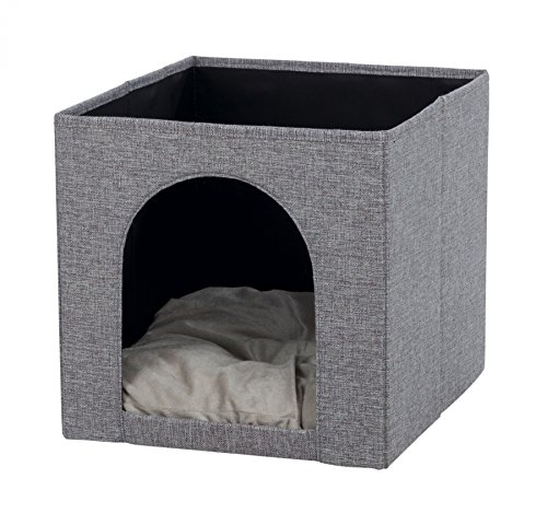 Trixie 44087 Kuschelhöhle Ella für Regal, 33 × 33 × 37 cm, grau, 1 Stück (1er Pack) Trixie 44087 Kuschelhöhle Ella für Regal, 33 × 33 × 37 cm, grau, 1 Stück (1er Pack) von TRIXIE