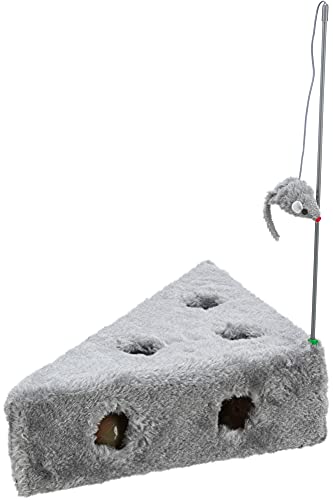 Trixie 4505 Cat's Cheese mit Spielangel und 3 Spielbällen, 36 × 8 × 26/26 cm Trixie 4505 Cat's Cheese mit Spielangel und 3 Spielbällen, 36 × 8 × 26/26 cm von TRIXIE