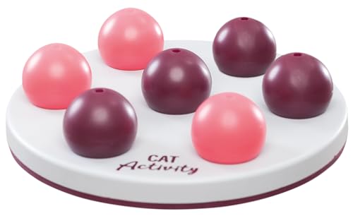 TRIXIE interaktives Katzenspielzeug Cat Activity Solitär, Intelligenzspielzeug für Katzen, Strategie-Spiel zur geistigen Förderung & spielerischem Lernen, ø 20 cm – 4594 von TRIXIE