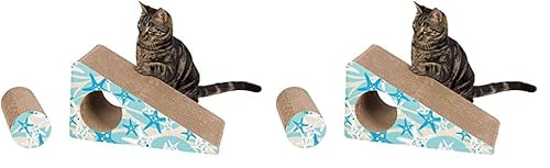 Trixie 48003 Kratzrampe, 2-teilig, 44 × 23 × 21 cm, türkis (Packung mit 2) von TRIXIE