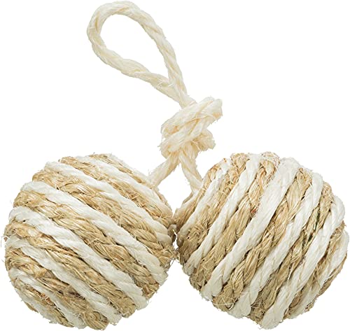 Trixie 5,77 2 Bälle am Seil, Sisal, ø 4,5 cm Trixie 5,77 2 Bälle am Seil, Sisal, ø 4,5 cm von TRIXIE