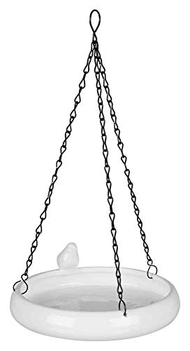 Trixie 55629 Vogeltränke hängend, Keramik, 500 ml/ø 21 cm, weiß von TRIXIE